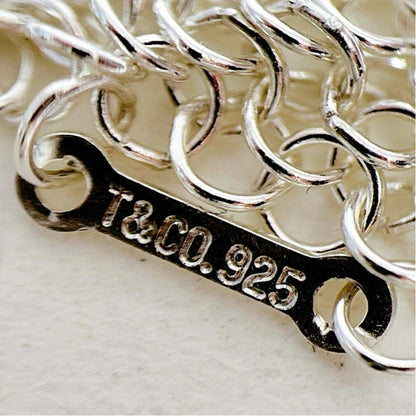 Tiffany & Co Sterling Silver 925 Somerset Mesh Scarf Necklace L 64cm 25.1in