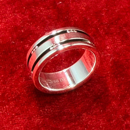 Excellent Georg Jensen # 60D Sterling Silver 925 Ring Size 51 US 5.5