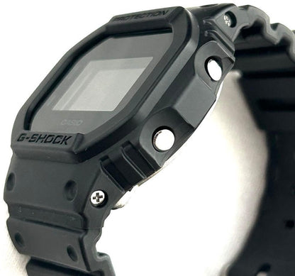 CASIO G-SHOCK DW-5600UBB All Black Mens Digital Watch New Battery Resin 43mm