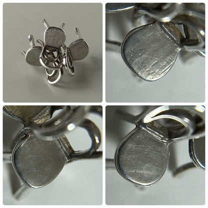 Vintage Georg Jensen # 211 Silver 925 Sunshine & Night Chair Pendant Top Charm