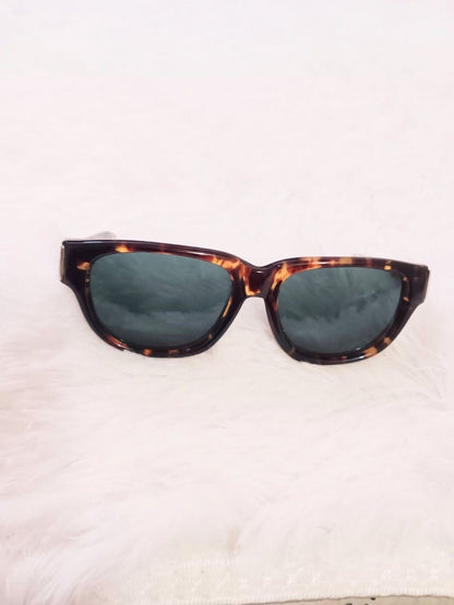 GUCCI GG2412 Sunglasses Mens Brown Havana Pattern Acetate Frame 53mm Vintage