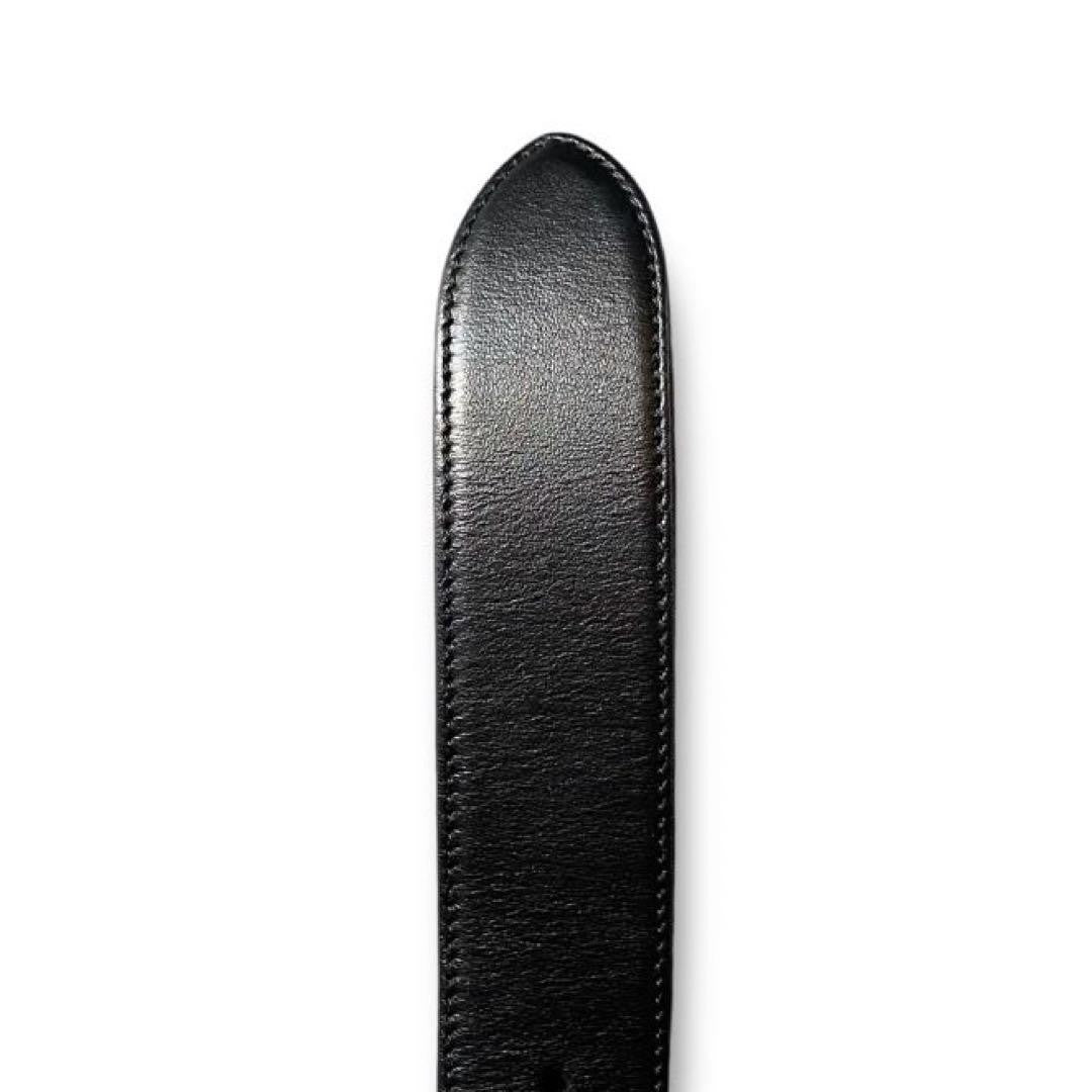 MIUMIU Horseshoe Logo Leather Belt Black Current Model