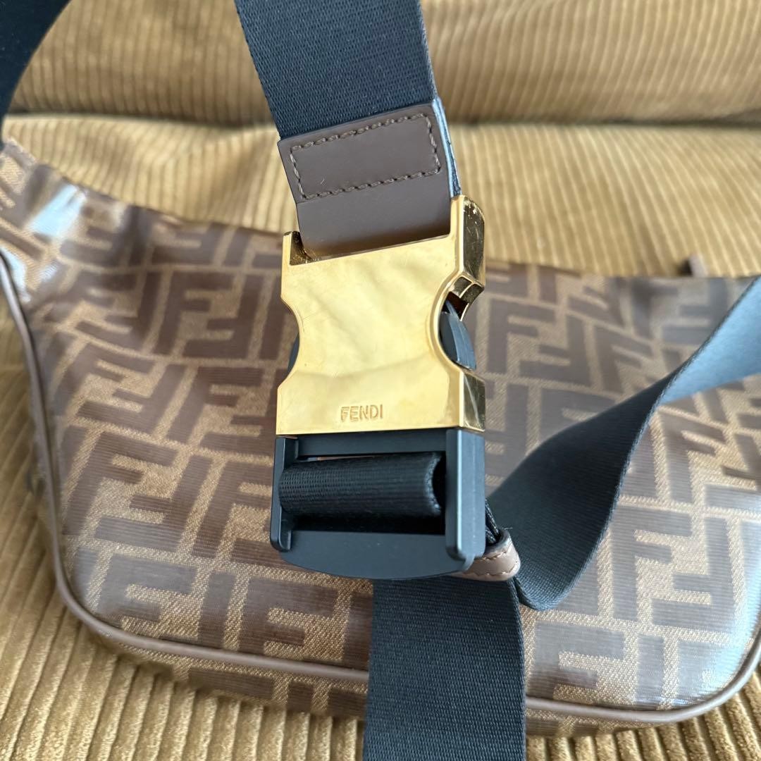 Fendi x Fila Roma Authentic Crossbody Waist Bag Belt Bag Used Minor Scratches