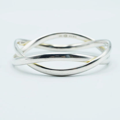 Georg Jensen # 237B Sterling Silver 925 Bangle Bracelet Astrid Fog Denmark RARE