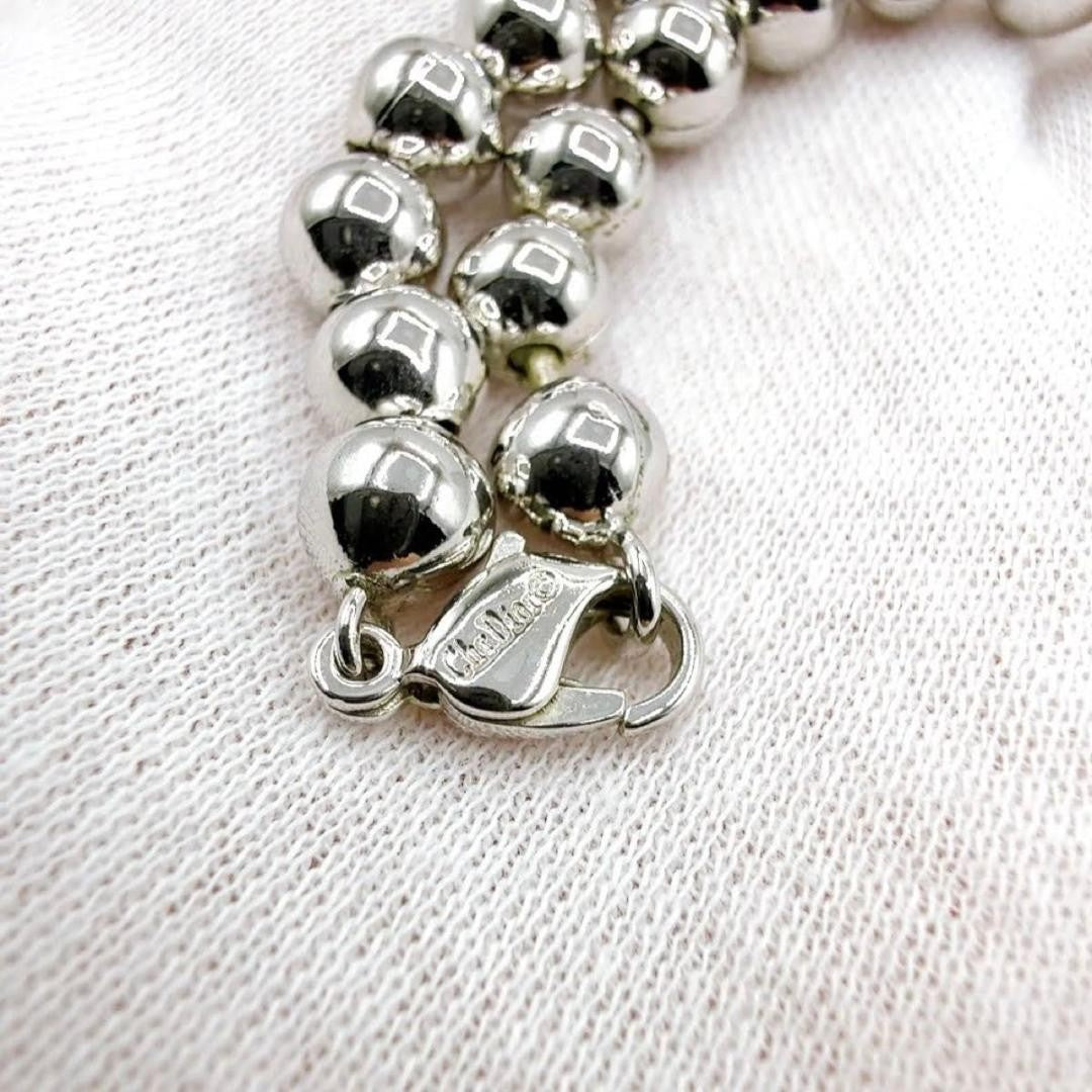 Excellent Christian Dior Ball Chain Bracelet length 20cm 7.8" Used Japan