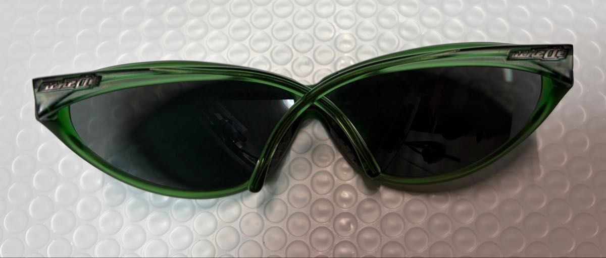 Arnette Vtg 90s Sport Sunglasses Green Frame Lightweight Outdoor Used Y2K