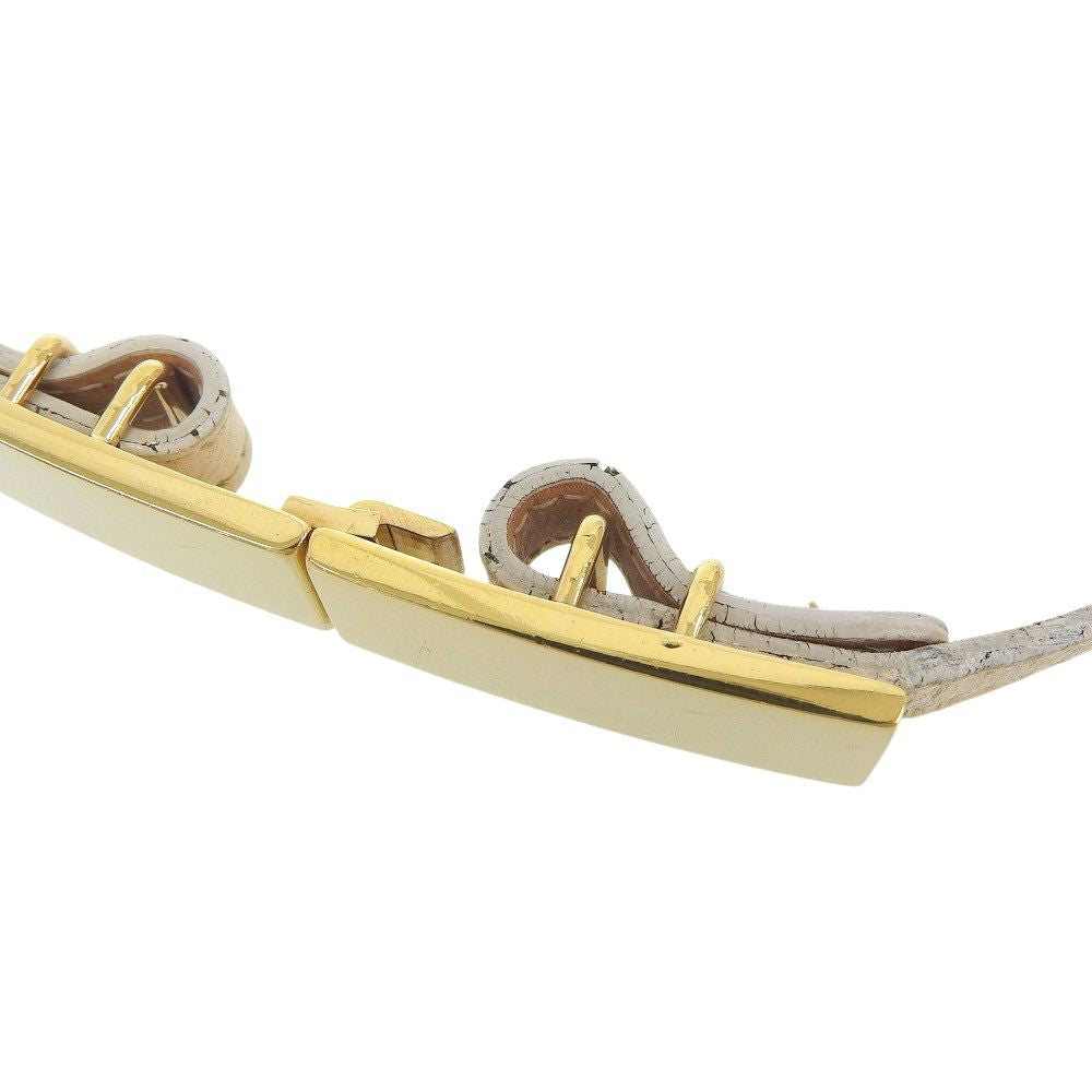 Gucci Beige Leather Gold Hardware Narrow Belt Size 75 30 91cm 35.8in Tom Ford