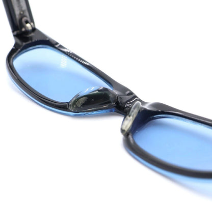 Chrome Hearts IRONWOOD CH Cross Temple Sunglasses Black Blue Lens Used Japan