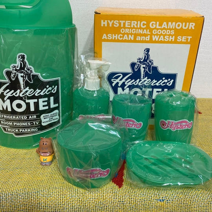 Hysteric Glamour Green Bathroom Set Ashtray Basin Soap Dispenser Cup Tray
