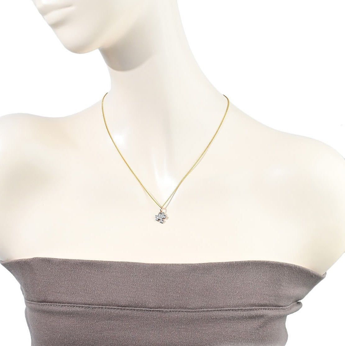 Auth Pomellato DoDo Pave Diamond 9K Rose Gold Puzzle Charm Pendant Top Near Mint