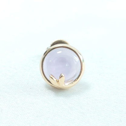 Tiffany & Co Olive Leaf Amethyst Single Earring Yellow Gold 750 18K 10.5x10.5mm