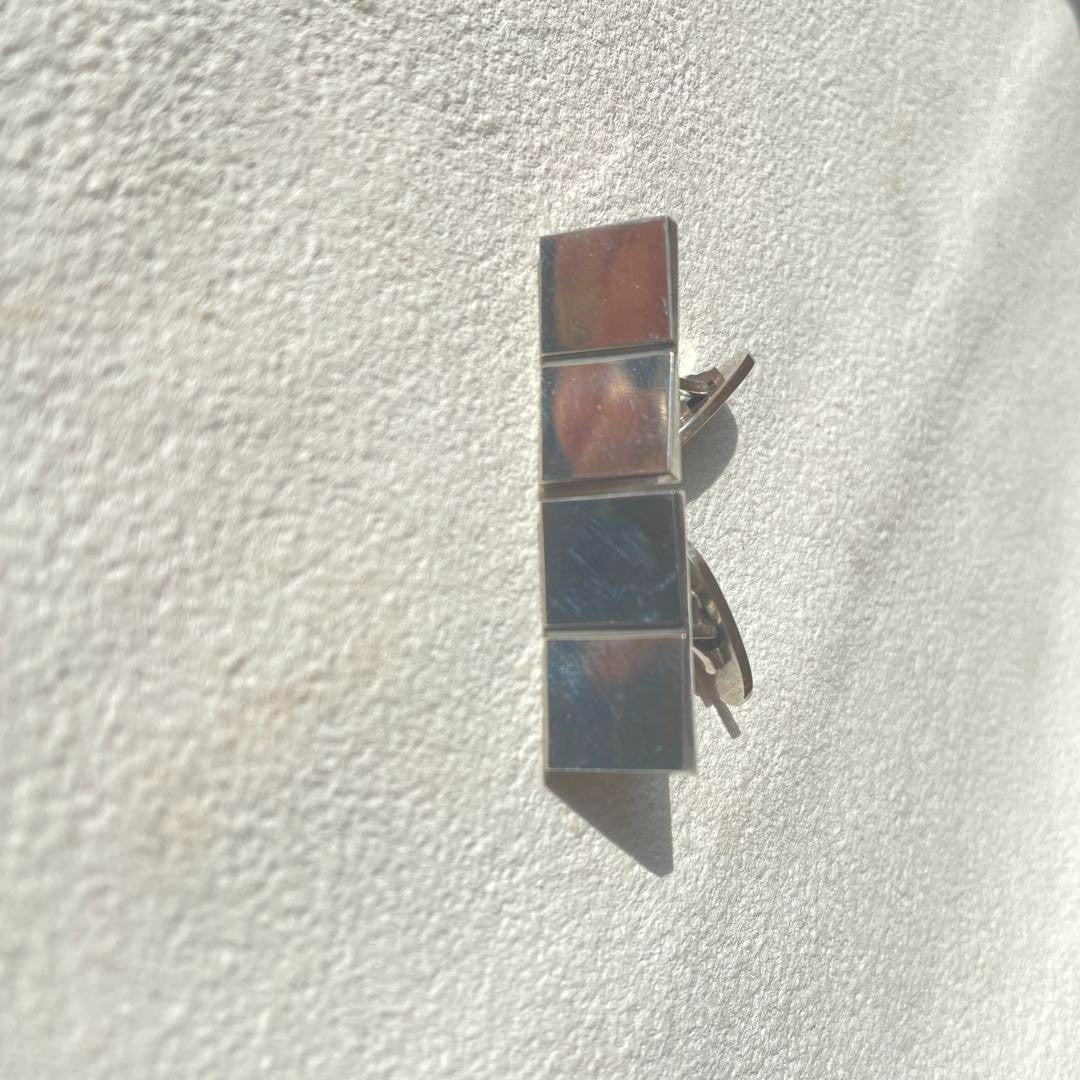 Georg Jensen # 109 Sterling Silver Cufflinks 2.4 x 1.2cm 0.94 x 0.47" From Japan