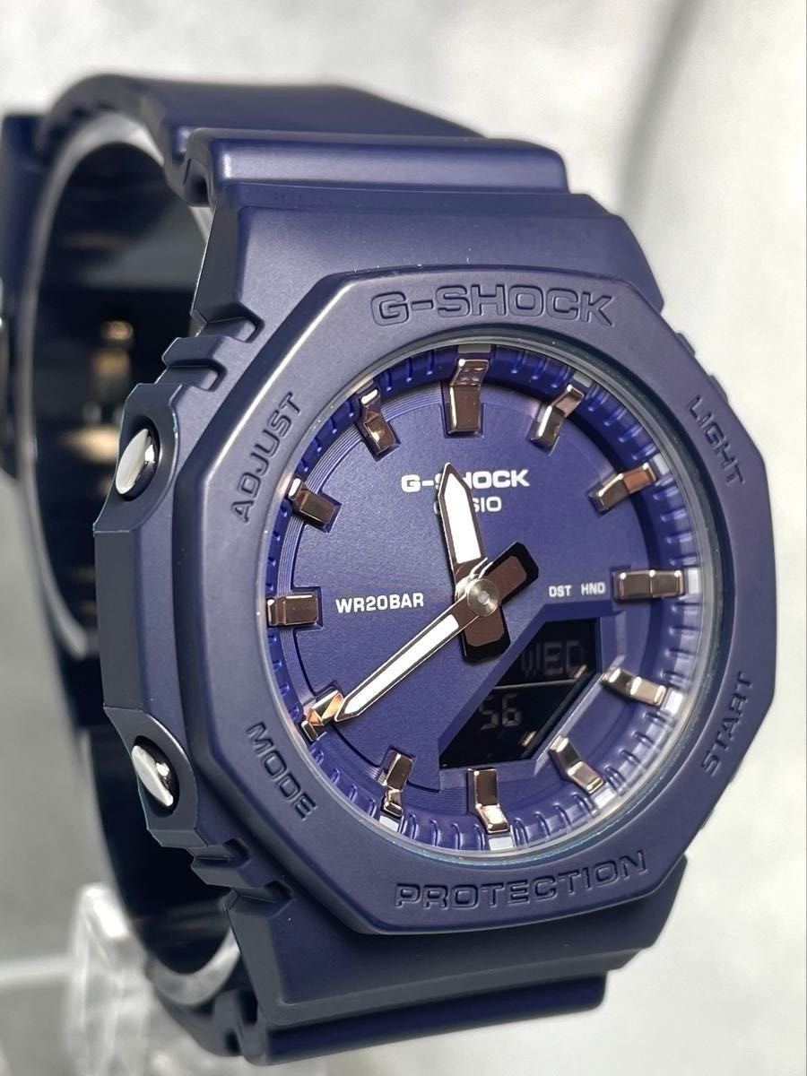 CASIO G-SHOCK GMA-P2100M-2AJF Carbon Core Navy Pink Gold Mens Watch Resin 46mm