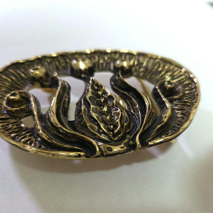 Auth Christian Lacroix Antique Vintage Gold Belt Buckle 30-40 Years Old Used