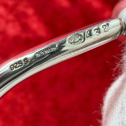 Excellent Georg Jensen # 432 Sterling Silver 925 Key Ring Key Holder