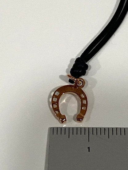 Pomellato Dodo 9k Rose Gold Mini Horseshoe Charm Pendant Necklace Near Mint