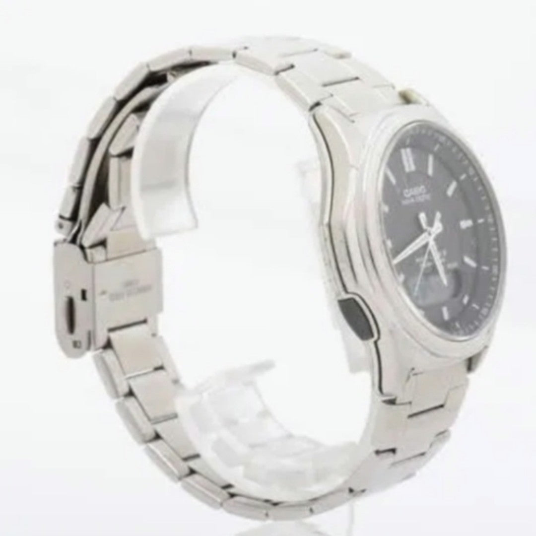 CASIO Wave Ceptor WVA-M630D-1AJF Solar Radio Watch Black Dial 42mm Steel Band