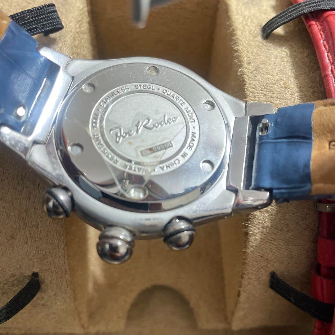 Joe Rodeo Chronograph Diamond Quartz Analog Watch Replacement Belt From Japan