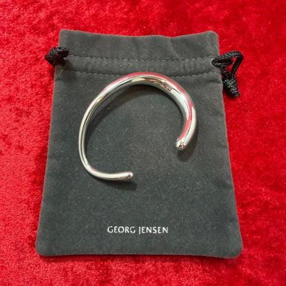 Excellent Georg Jensen Sterling Silver 925 OFFSPRING Cuff Bracelet L 16cm 6.3in