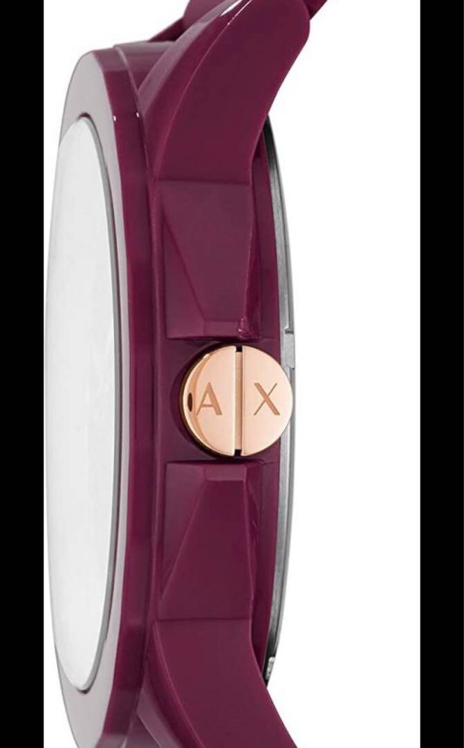 Armani Exchange Lady Banks AX4367 Analog Quartz Women Purple Watch Unused