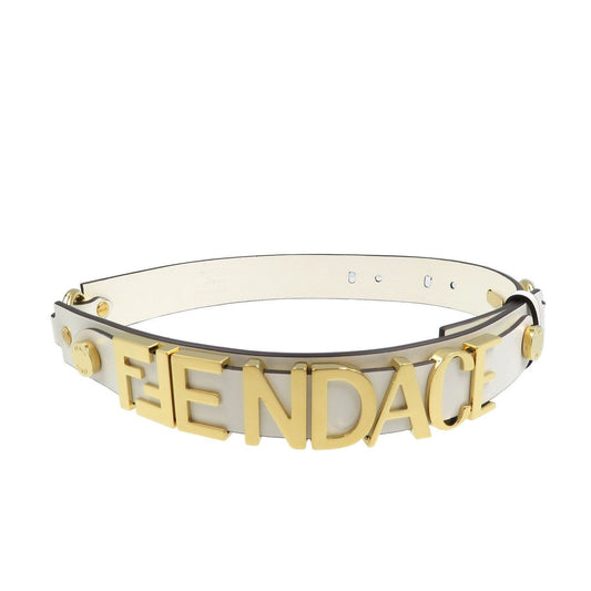 Fendi x Versace Fendace Collaboration 2022 Gold Tone Logo Belt Size 65/26 78cm
