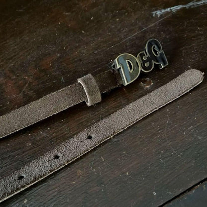 Dolce & Gabbana D&G Buckle Suede Belt Size 100/85 L 100cm 39in