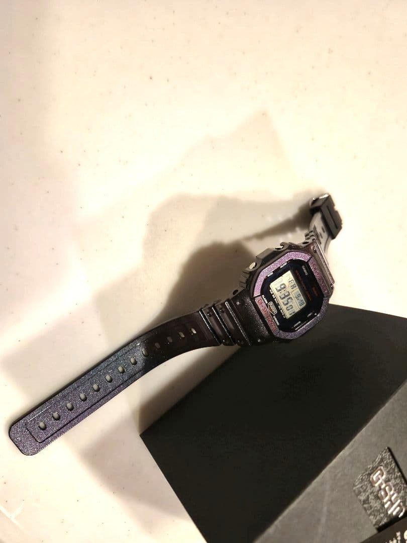 CASIO G-SHOCK DW-B5600AH-6JF Aim High Gaming Watch Purple Bluetooth 48.9mm