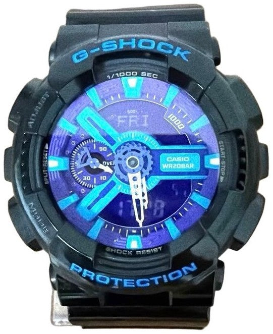 CASIO G-SHOCK GA-110HC-1AJF Mens Watch Black Purple Blue Analog Digital 51mm