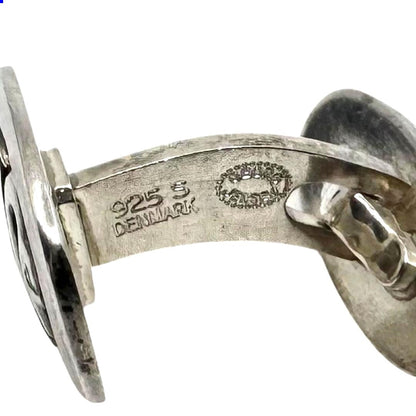Georg Jensen Swan Cufflinks Sterling Silver 925 Mens Denmark Vintage Bird Motif