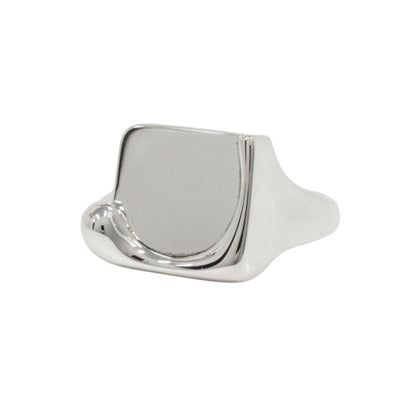 Excellent Tiffany & Co Sterling Silver 925 Square Slab Splash Ring Elsa Peretti