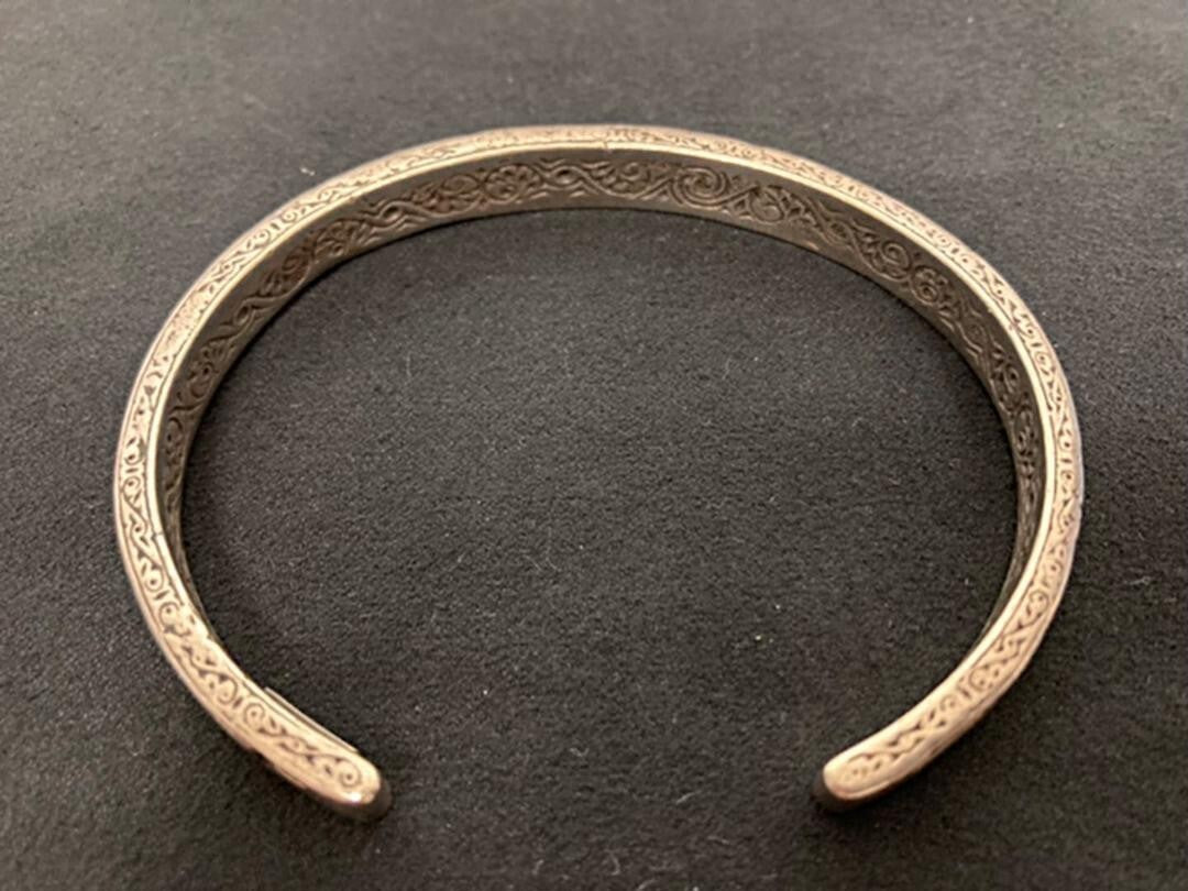 KONSTANTINO Sterling Silver Bangle Bracelet Length 15.7cm 6.1" Used From Japan