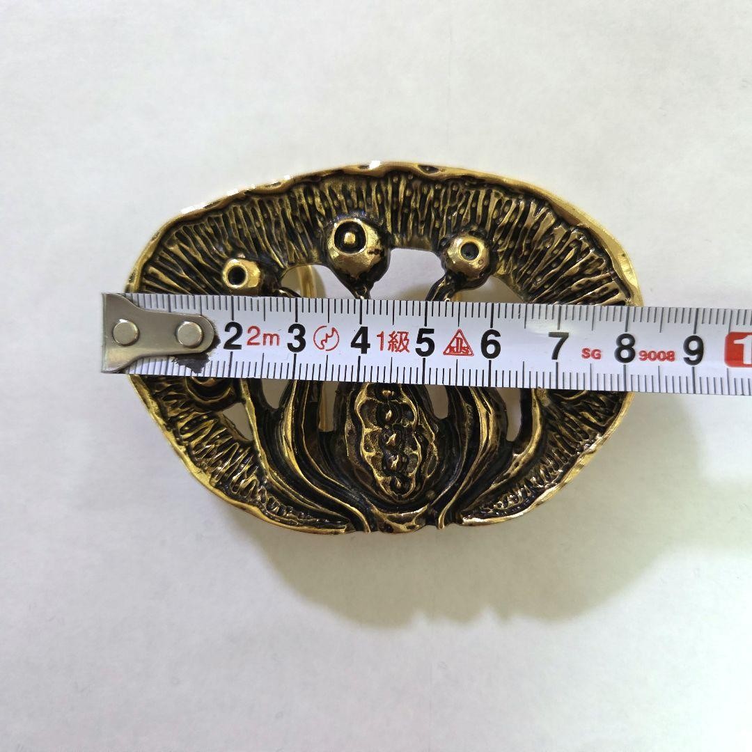 Auth Christian Lacroix Antique Vintage Gold Belt Buckle 30-40 Years Old Used