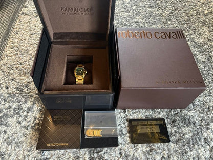 Roberto Cavalli by Franck Muller RV2L024M0081 Analog Quartz Watch Women W/Box