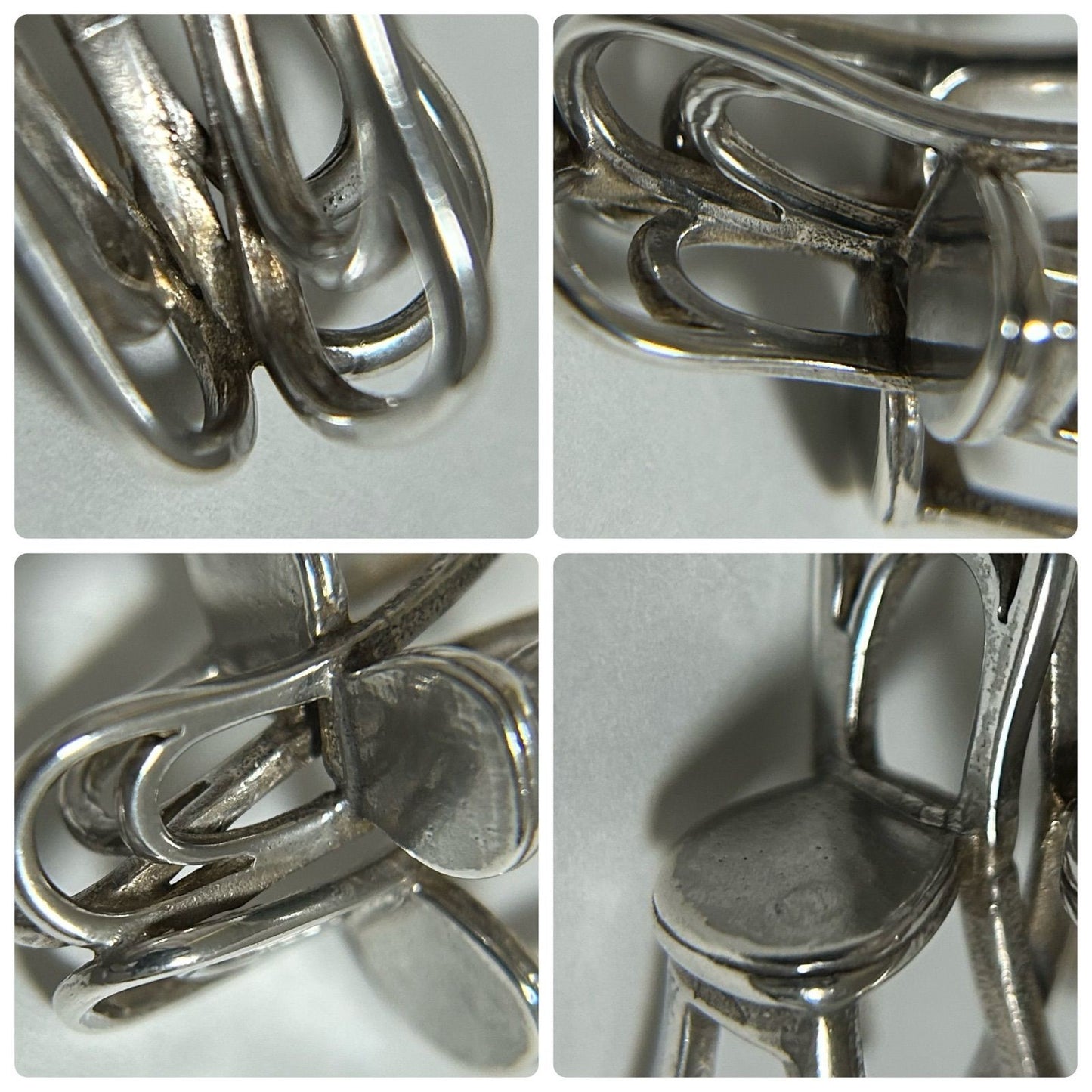 Vintage Georg Jensen # 211 Silver 925 Sunshine & Night Chair Pendant Top Charm