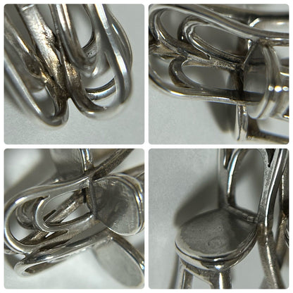 Vintage Georg Jensen # 211 Silver 925 Sunshine & Night Chair Pendant Top Charm