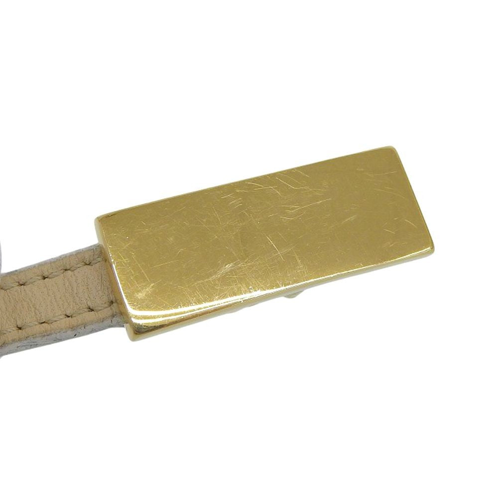 Gucci Beige Leather Gold Hardware Narrow Belt Size 75 30 91cm 35.8in Tom Ford