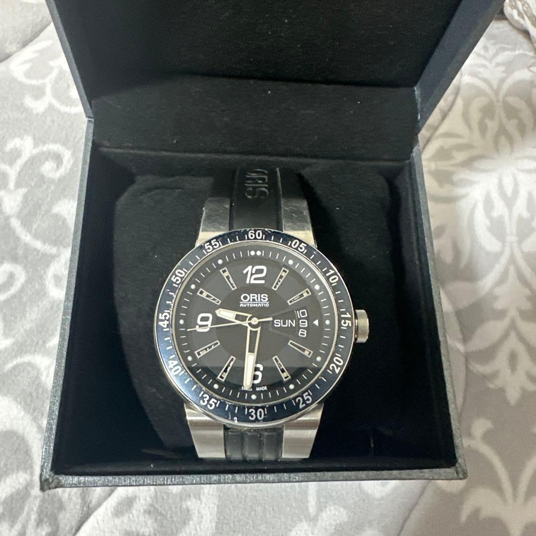 ORIS Williams F1 Team 7613 Automatic Day Date Watch Men Skeleton Back