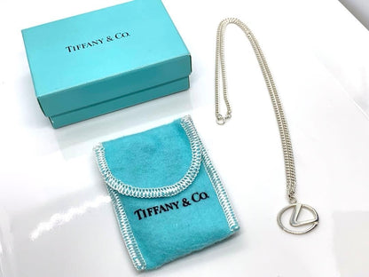 Tiffany & Co x Lexus Collaboration Emblem Silver 925 Necklace Top Charm Rare