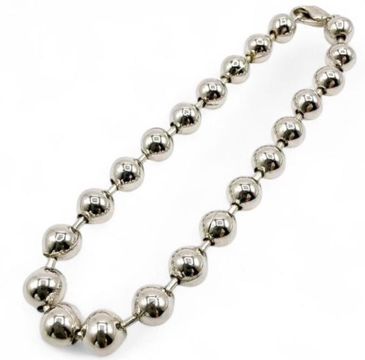Excellent Christian Dior Ball Chain Bracelet length 20cm 7.8" Used Japan