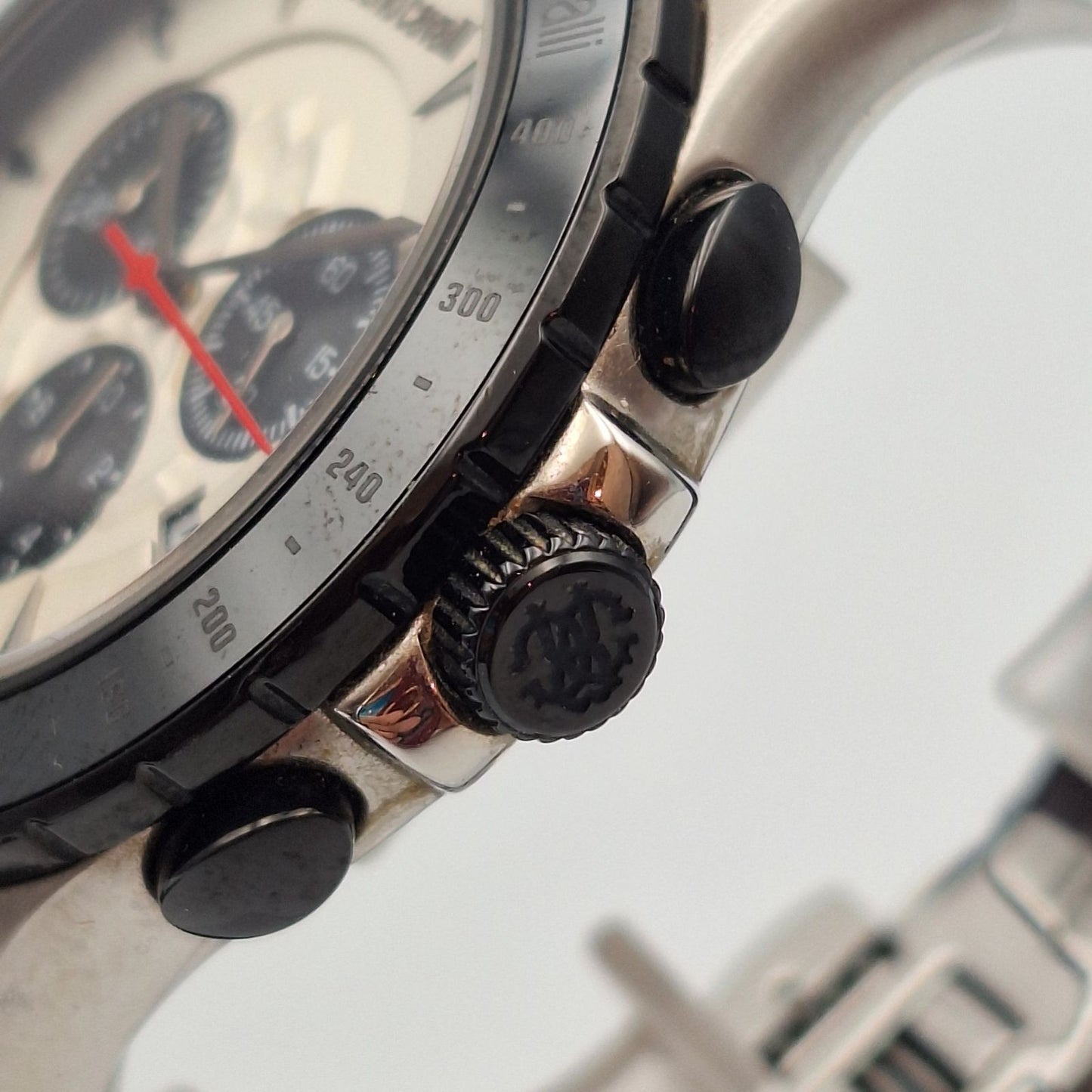 Roberto Cavalli by Franck Muller RV1G014L0041 Quartz Chronograph Watch Men W/Box