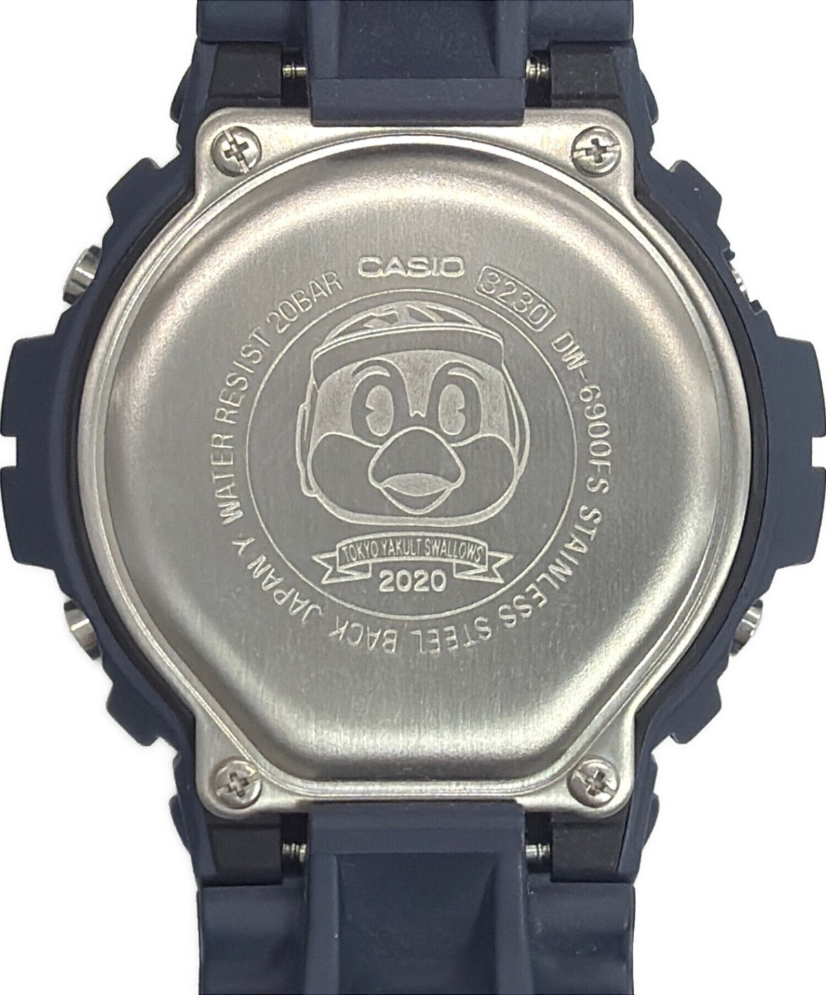 CASIO G-SHOCK DW-6900FS Tokyo Yakult Swallows Mens Digital Watch Navy 48mm