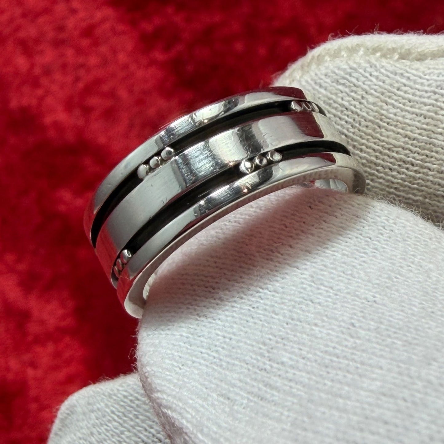 Excellent Georg Jensen # 60D Sterling Silver 925 Ring Size 51 US 5.5