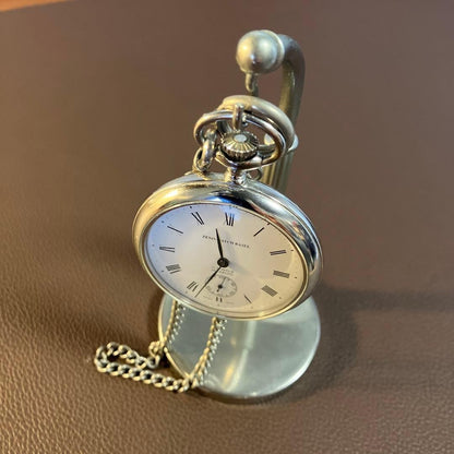 Zeno Watch Basel Incabloc Hand Wind Pocket Watch with Stand Swiss Movement Usee