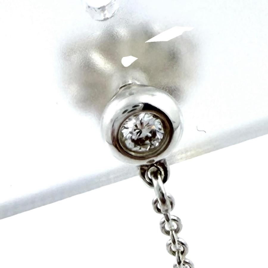 Near Mint Tiffany & Co Diamond By The Yard Open Heart Earrings Elsa Peretti