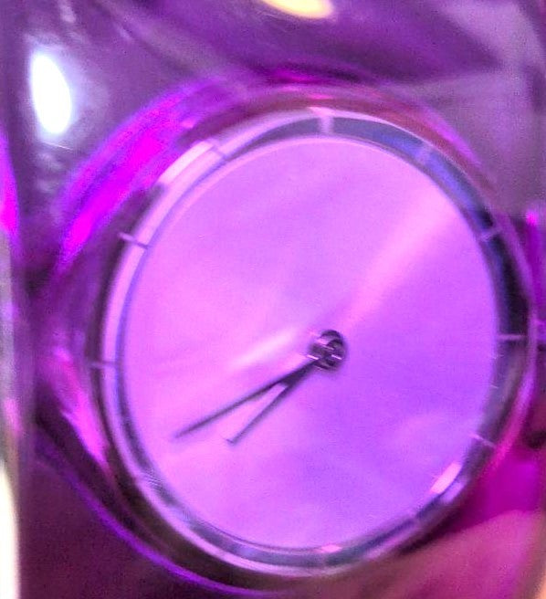 ISSEY MIYAKE O Series Bangle Watch Purple Transparent Tokujin Yoshioka Japan