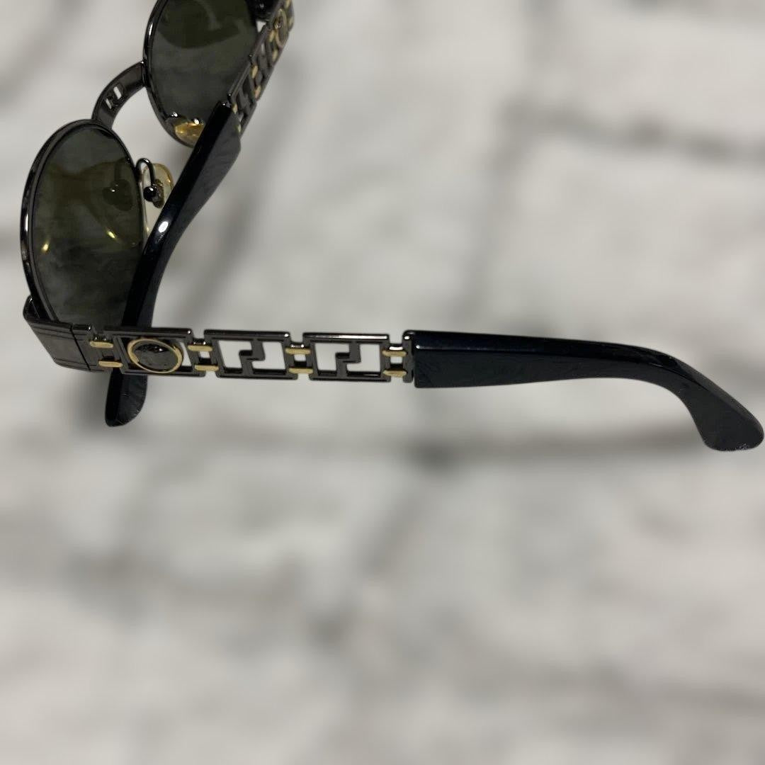 Gianni Versace Authentic VTG S43 91M Sunglasses Medusa Greca Italy Made Used