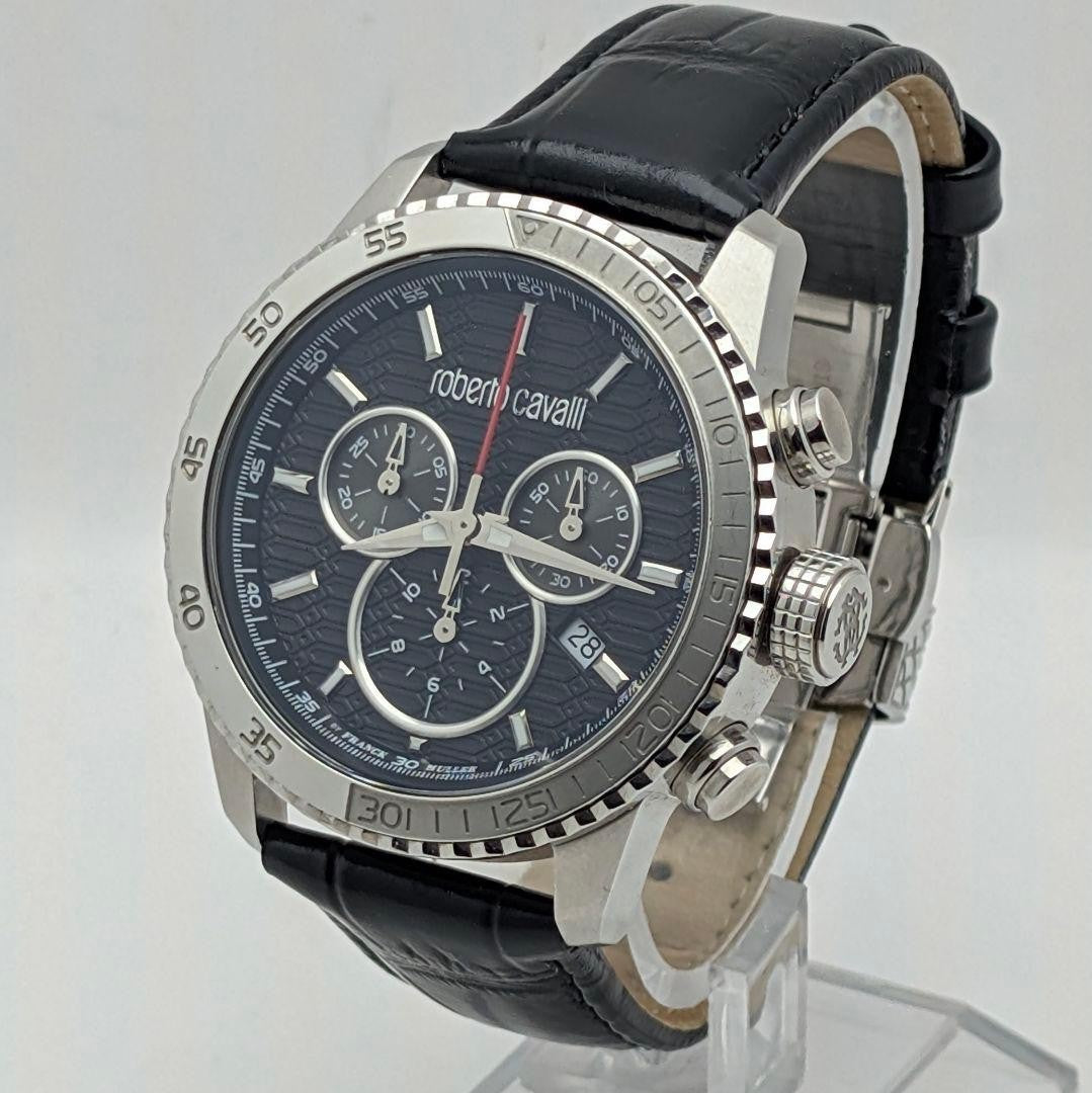 Roberto Cavalli by FRANCK MULLER 1G061 Chronograph Quartz Watch Men Excellent