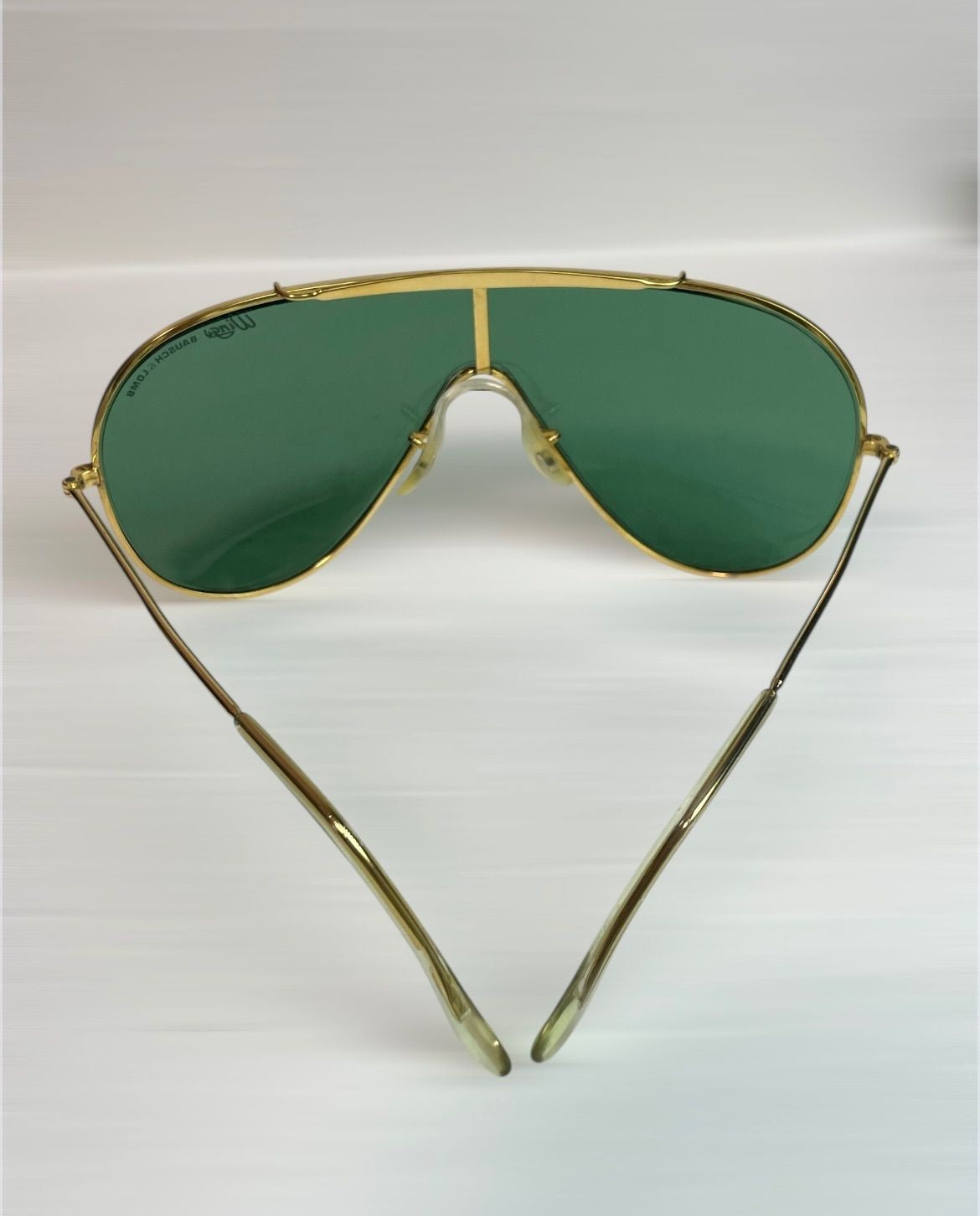 Ray Ban Wings Single Lens Sunglasses Bausch Lomb USA Vintage Designer Eyewear