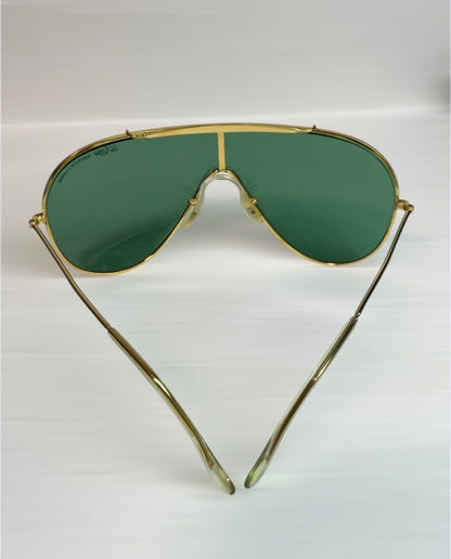 Ray Ban Wings Single Lens Sunglasses Bausch Lomb USA Vintage Designer Eyewear