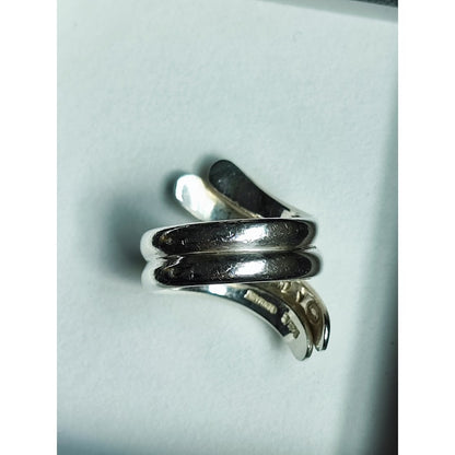 Georg Jensen # A10 Sterling Silver Ring Size 47 US 4 Andreas Mikkelsen Denmark